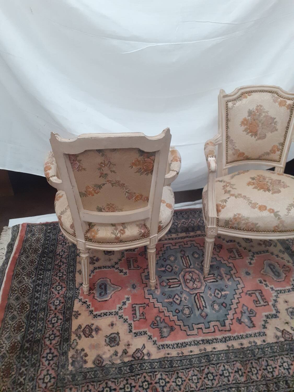 Lot of Louis XVI style armchairs