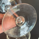Vintage 6 old champagne glasses in engraved crystal
