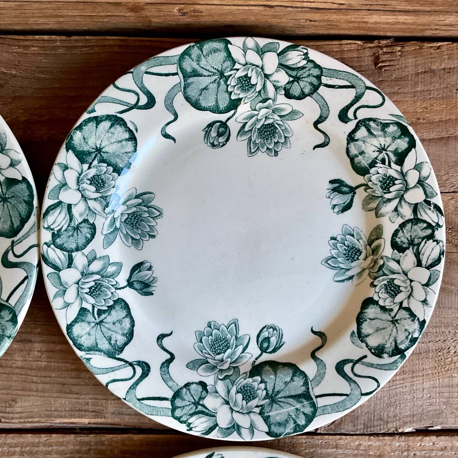 4 assiettes à dessert Nénuphar R & A Salins