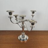 Original silver-plated candlestick with twisted arm, 1980