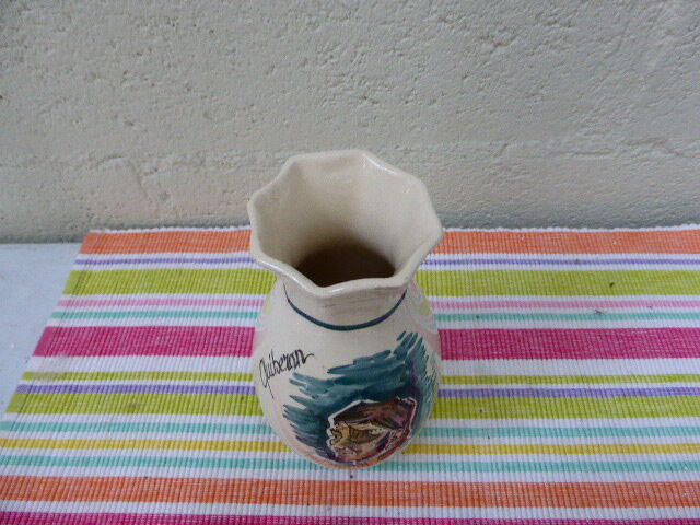 Vase enamelled ceramic, the privateer, Quiberon vintage 1950