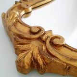 Miroir baroque doré à la feuille d'or