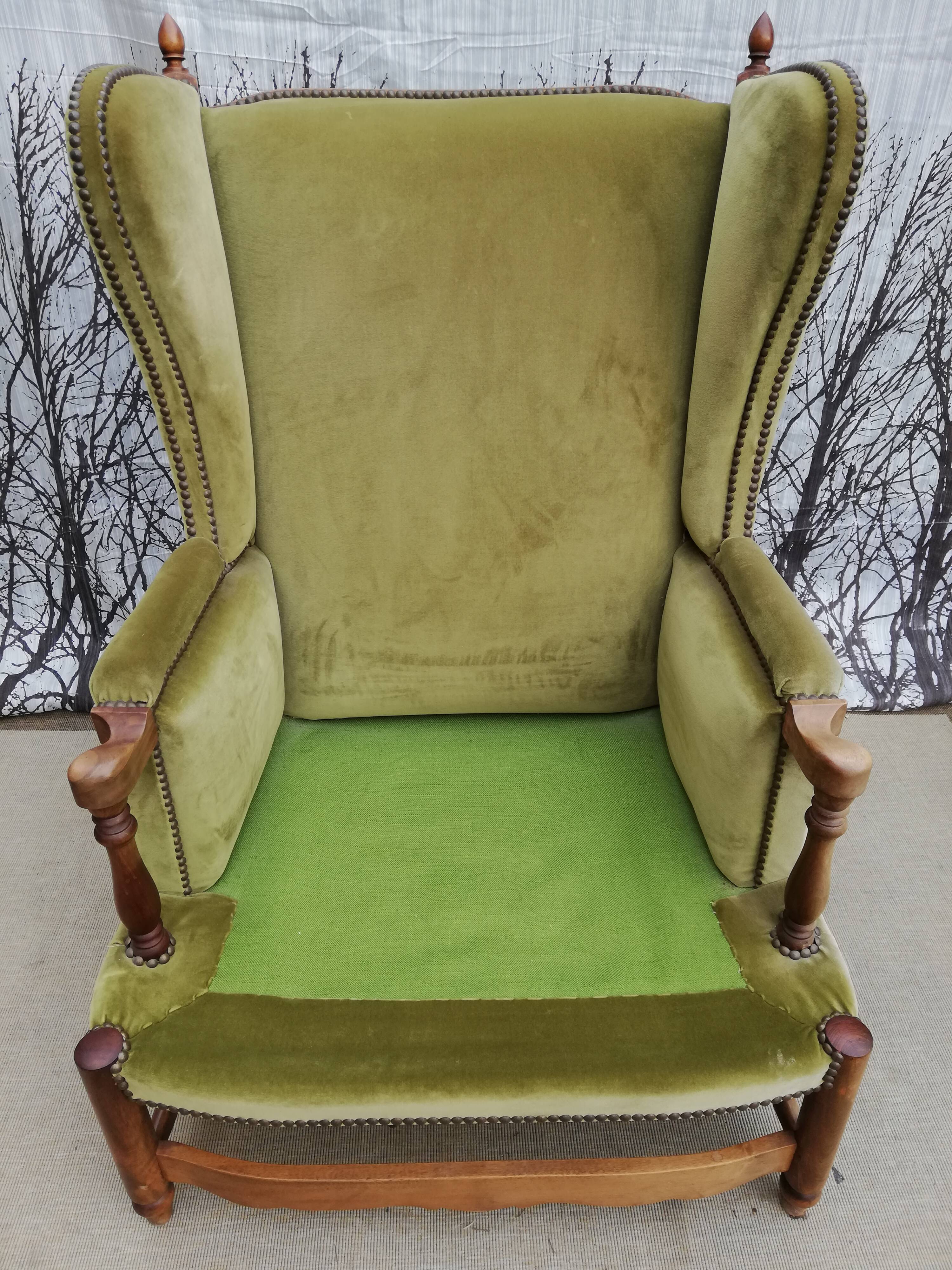Great Green Velvet armchair