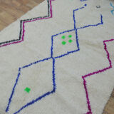 Tapis berbère zig zag 254 x 150 cm