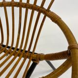 Vintage Rattan children's chair Rohe Noordwolde 1960s Design