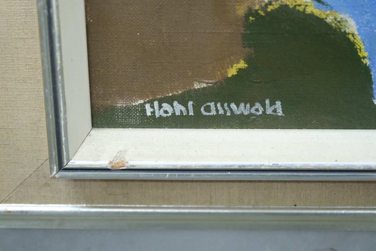 Hans Osswald (1919-1983), Swedish Figurative Abstract Painting, 1960s, Oil on Canvas