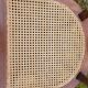 Wooden and cane office chair