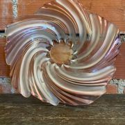 Vintage Art Nouveau Moulded Glass Cup Old Wave