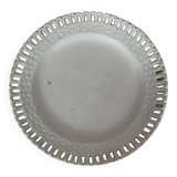 Scalloped white earthenware plate 18th