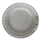 Scalloped white earthenware plate 18th