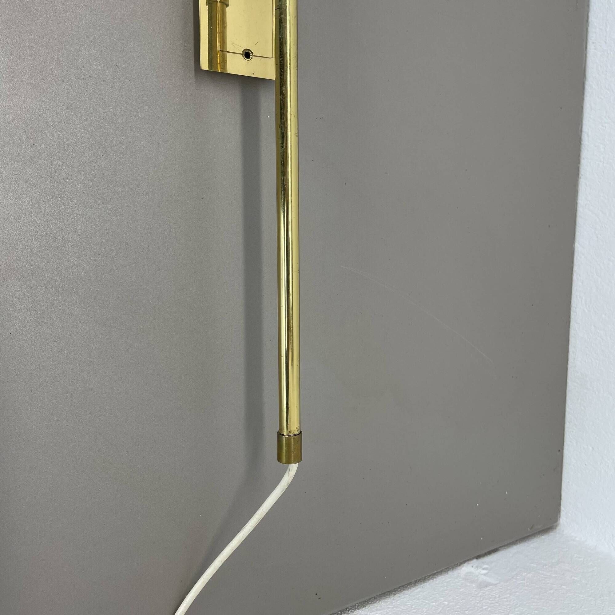 XXL adjustable Brass Wall Light Italy, 1950s