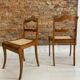 Ensemble de 2 chaises Biedermeier, Autriche, début du 19ème siècle