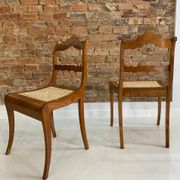 Ensemble de 2 chaises Biedermeier, Autriche, début du 19ème siècle