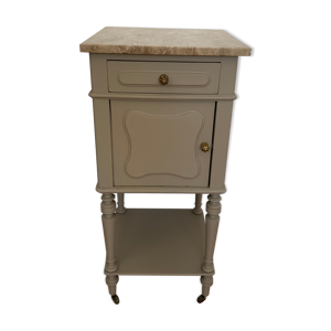 Ancienne table de chevet - marbre
