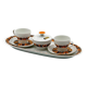 Service à café Thomas Rosenthal années 70 en porcelaine florale