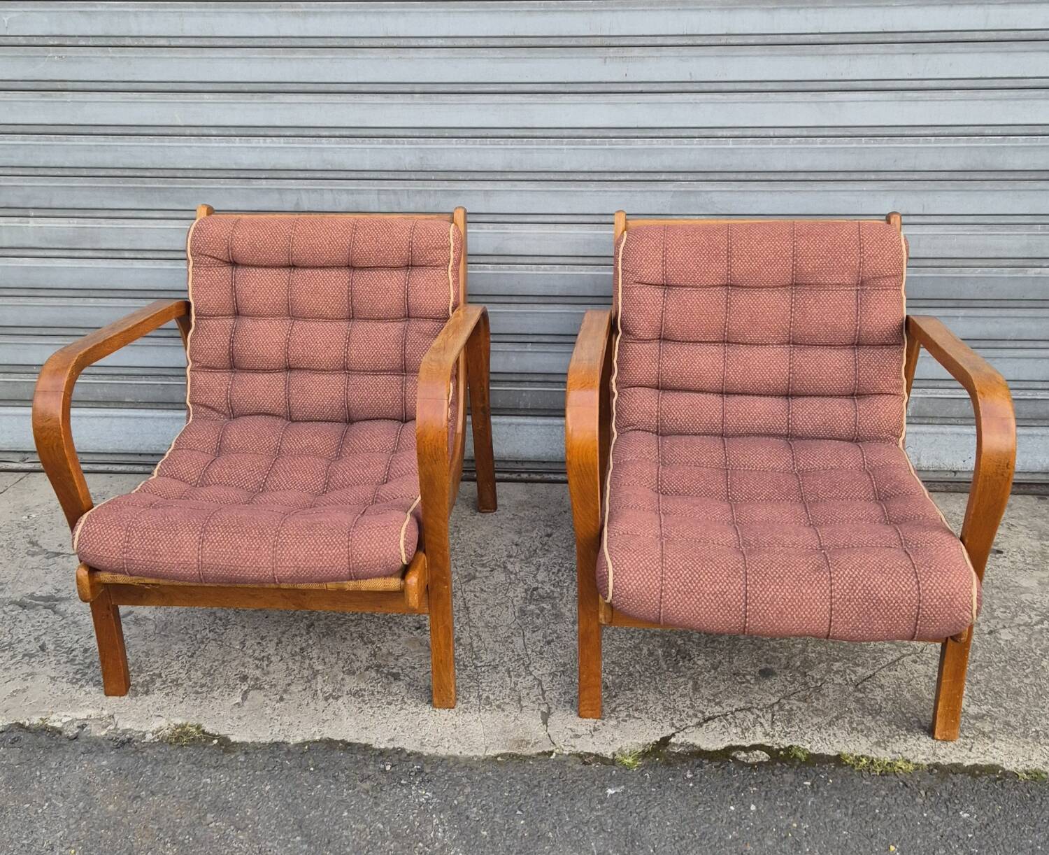 Paire de fauteuils tchèque 1940 circa