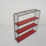 Black metal room divider or bookcase by Tjerk Reijenga for Pilastro, The Netherlands 1960's