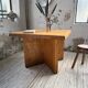 Square modernist table made of solid pine from the 1950s.