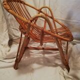 Children's rattan bucket chair
