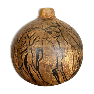 Abstract Ceramic Studio Pottery Vase by Gerhard Liebenthron, Germany, 1970s