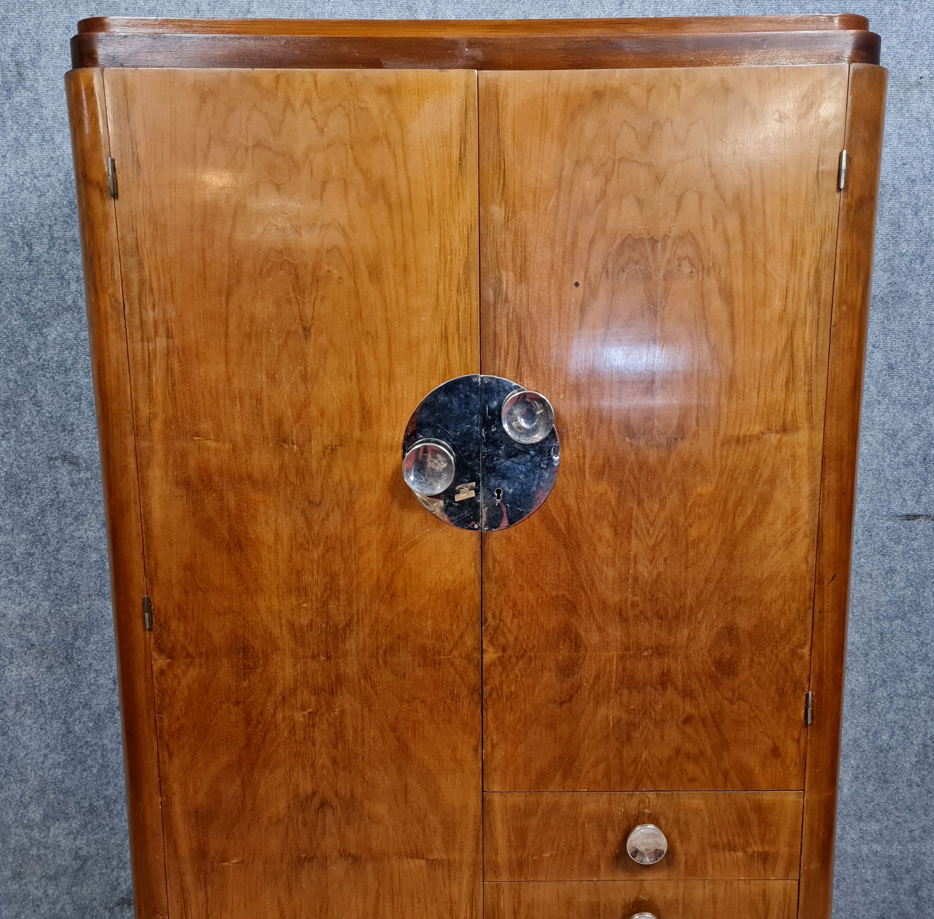 Art Deco period walnut cabinet circa 1920-1930