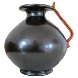 Art Deco ceramic globe vase by Upsala Ekeby, Sweden, 1930s