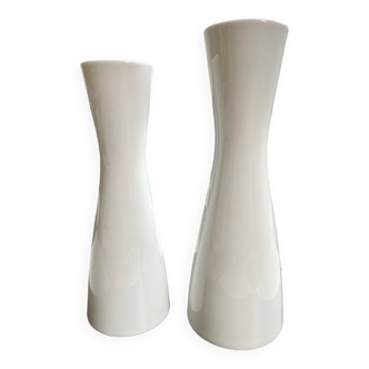 Vintage 50s Rosenthal lot de 2 vases par Raymond Loewy