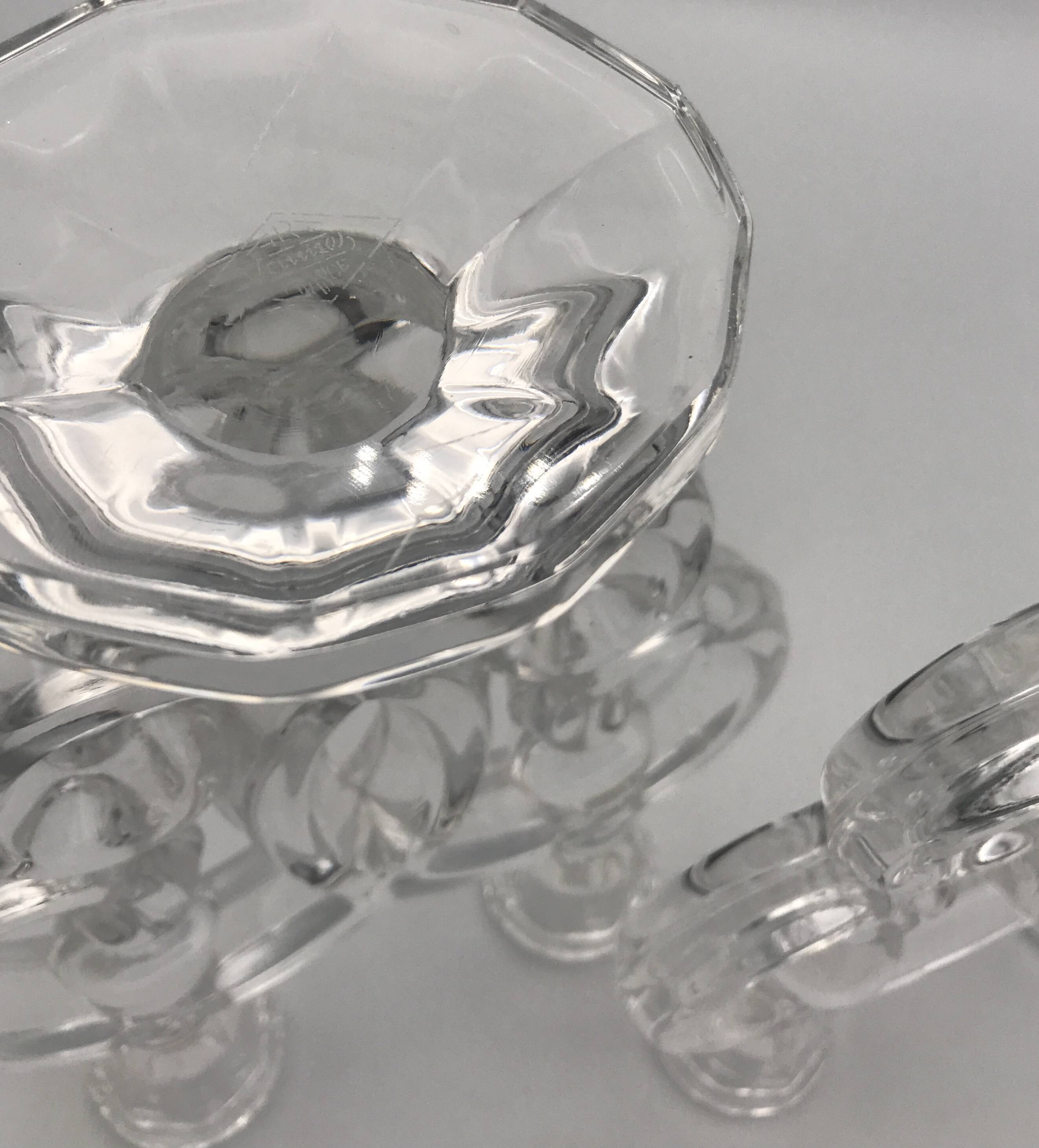 Pair of vannes crystal candelabra, 1960s decoration