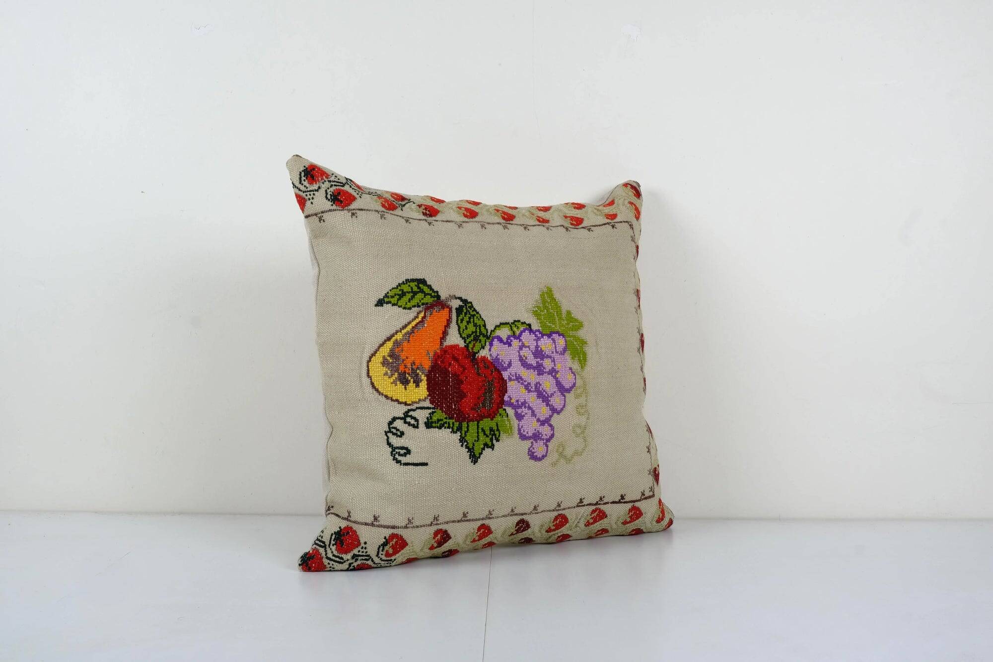 Vintage kilim cushion cover 53x56 cm