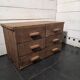 Antique workshop furniture with 6 drawers