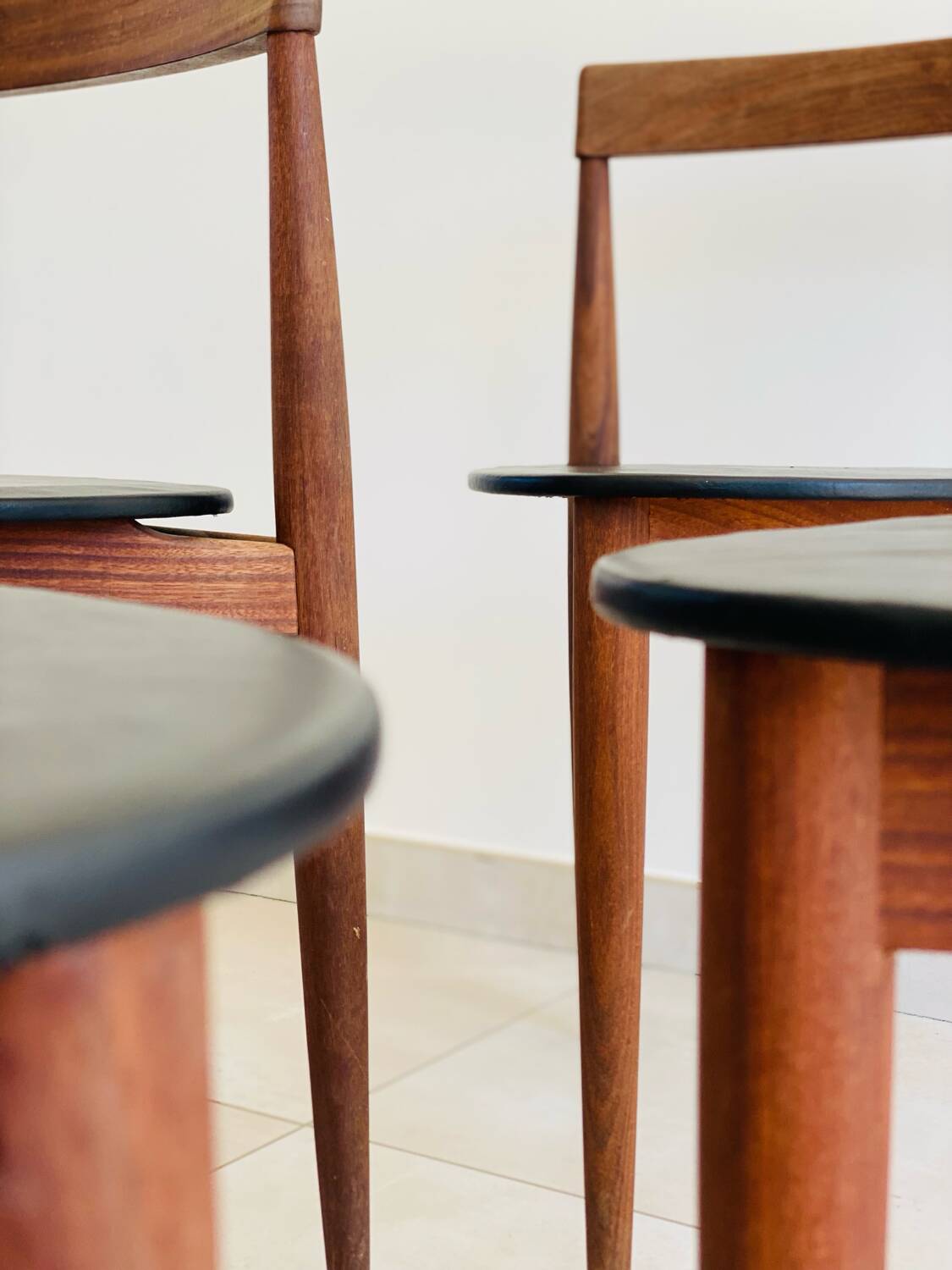 Set of 4 vintage Hans Olsen chairs for Frem Røjle Denmark