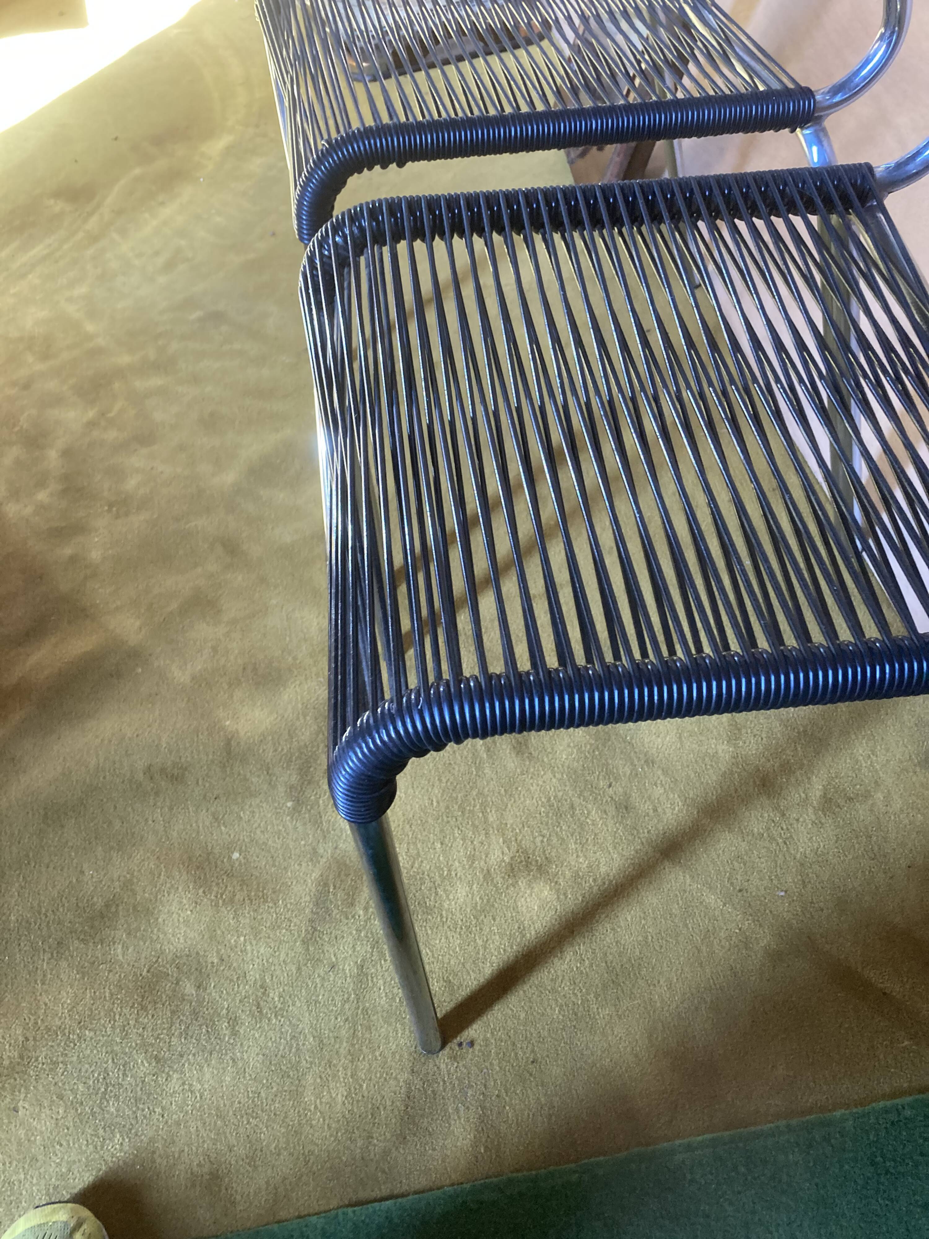 Paire de chaises scoubidou