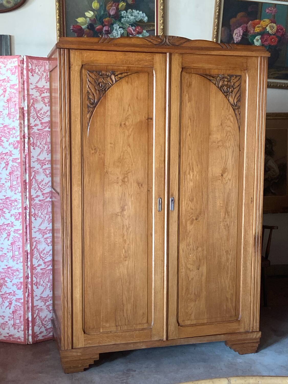 Small Art Deco period removable wardrobe