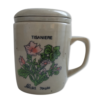 Tisanière Alcea Rosea en grès