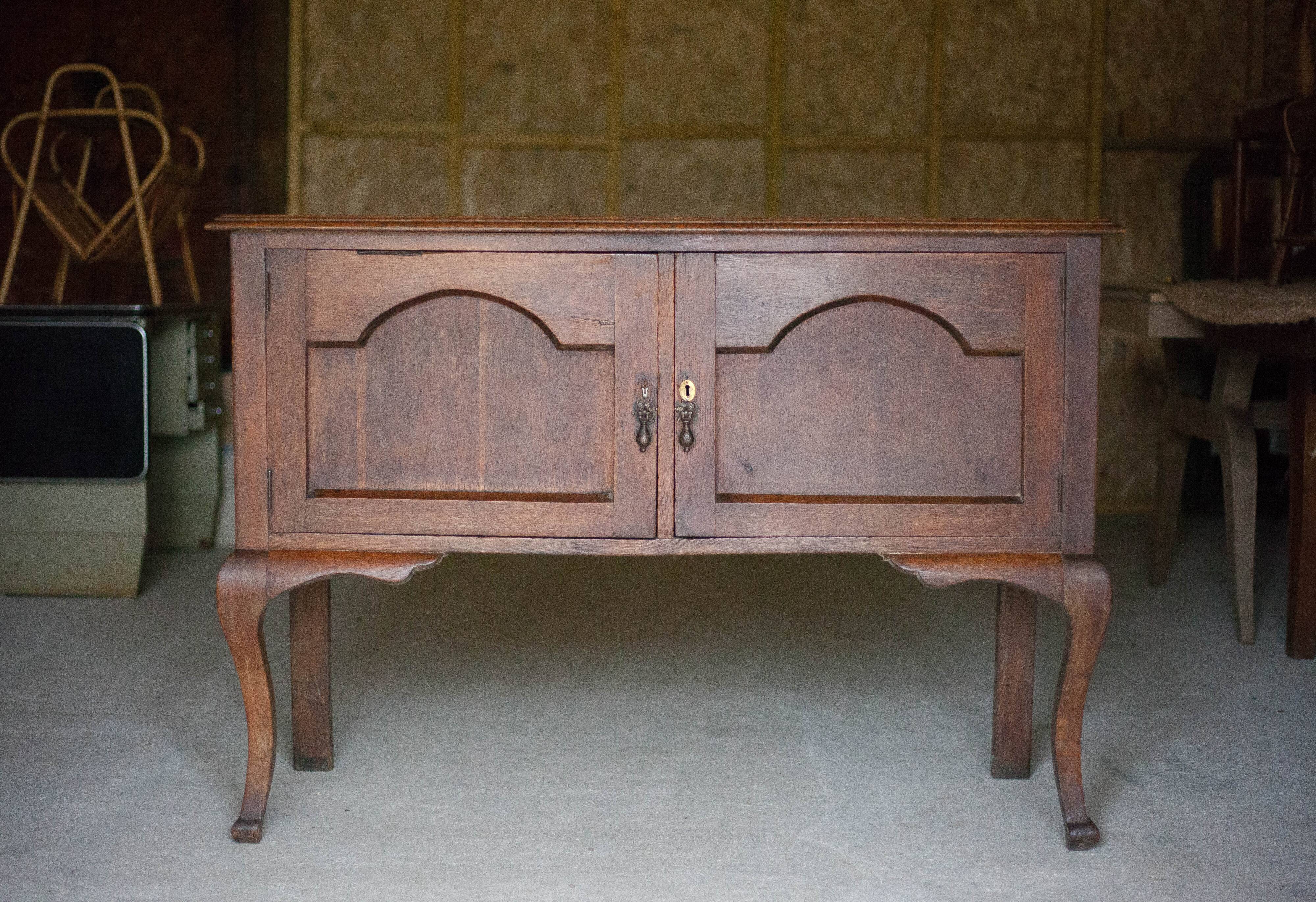 Buffet 2 portes, meuble bois, buffet sur pied, meuble de rangement vintage