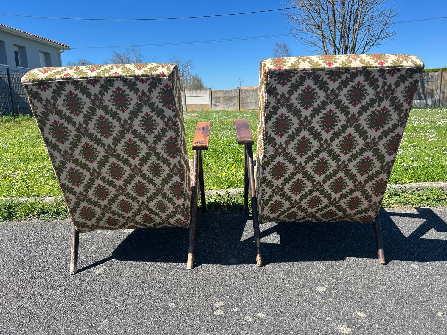 Set of 2 vintage Scandinavian armchairs 50's/60's