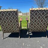 Set of 2 vintage Scandinavian armchairs 50's/60's