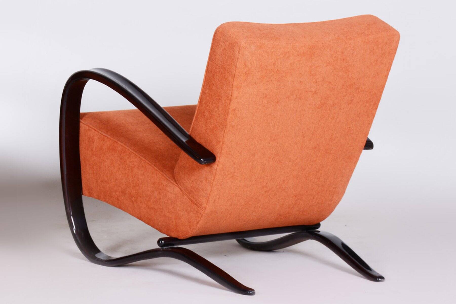 Czech Art Deco Beech Armchair attributed to J. Halabala for Up Zavody, 1930s