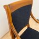 Biedermeier Armchair in Walnut & Black Boucle, South Germany, 1835