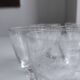 Set de 10 verres à vin en verre ciselé