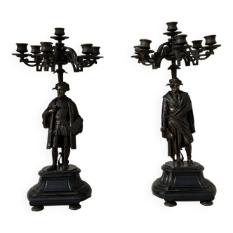 Bronze candlesticks