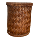 Vintage rattan pot bottle basket