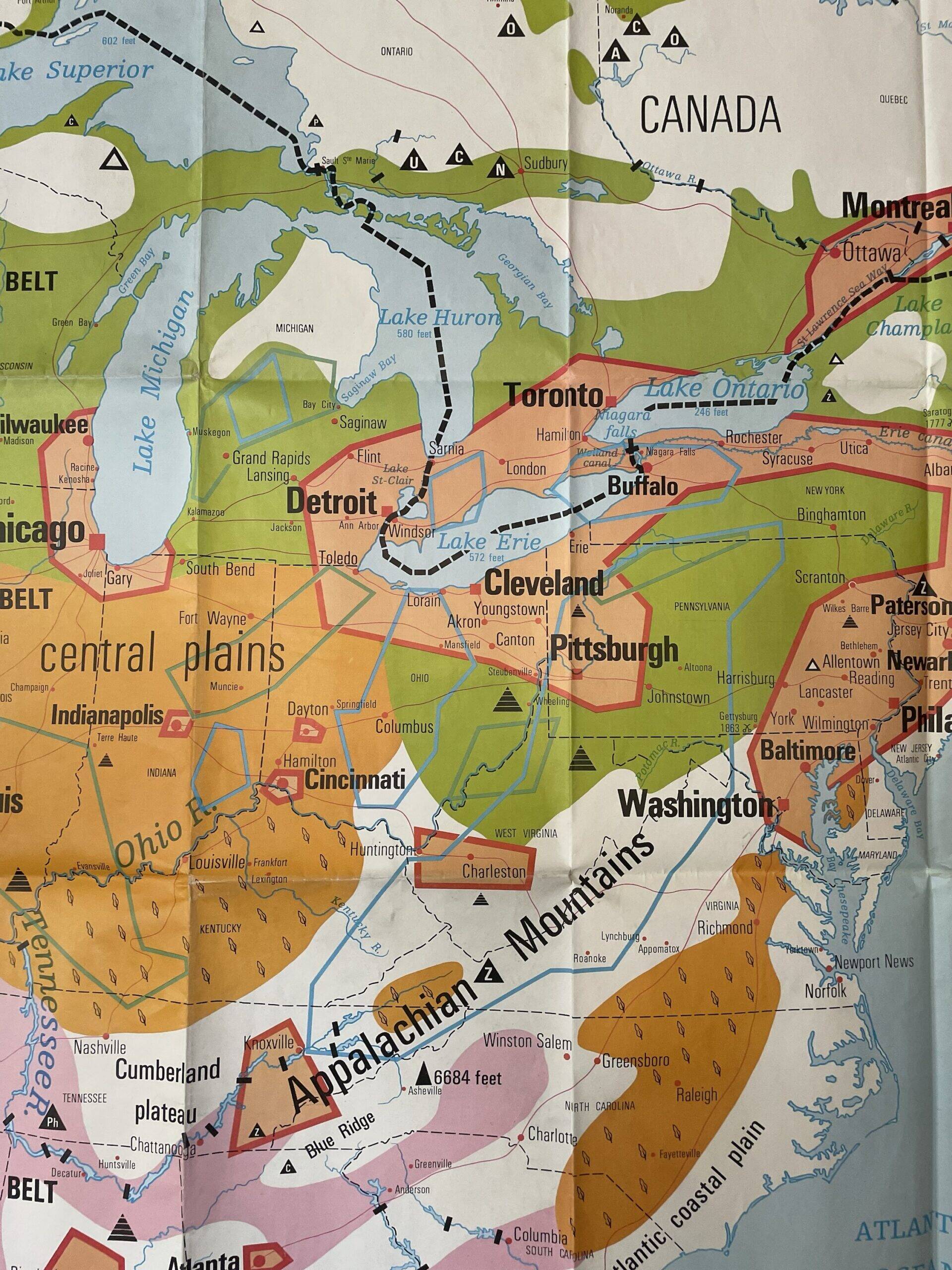 USA school map