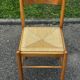 Paire de chaises en bois et paille – années 50-60
