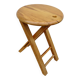 Folding stool in the style of Roger Tallon or Adrian Reed, circa 1970.