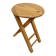 Folding stool in the style of Roger Tallon or Adrian Reed, circa 1970.