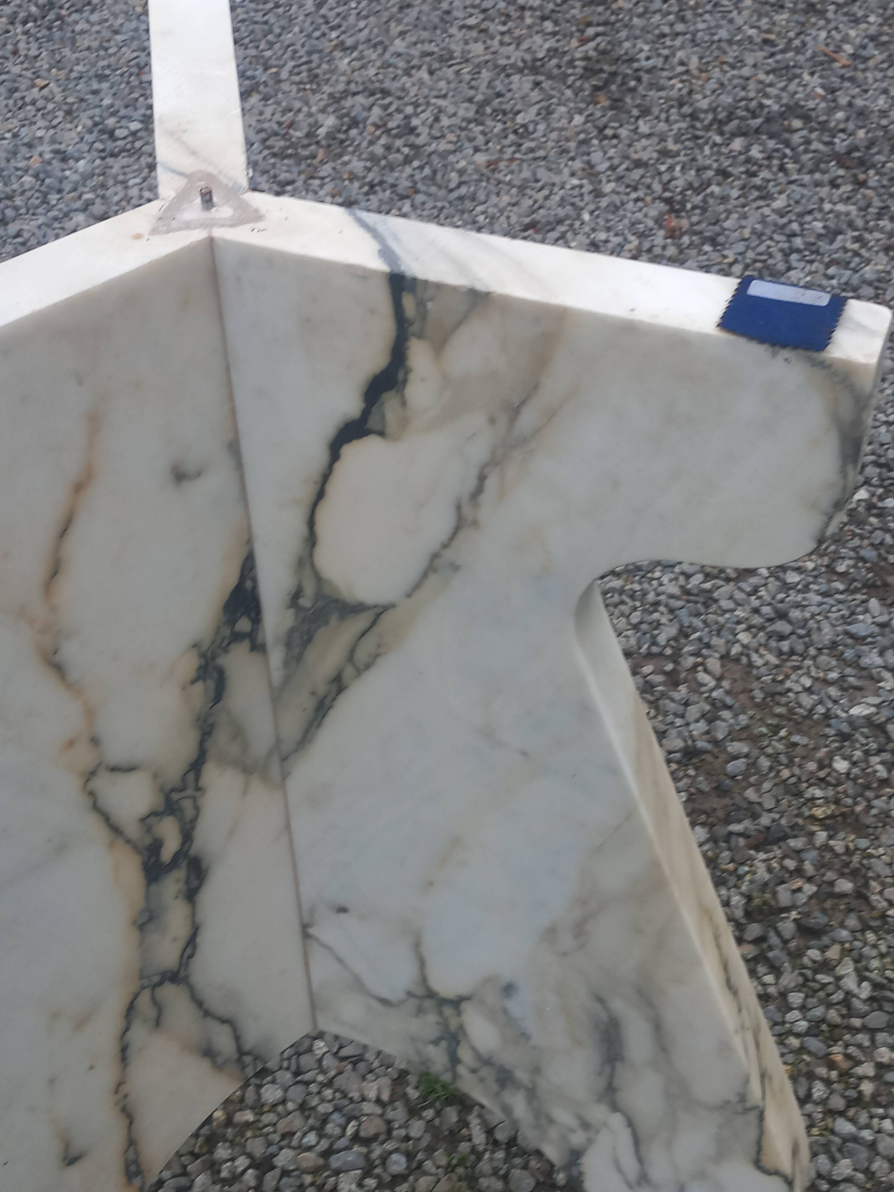 Table design en marbre des années 70