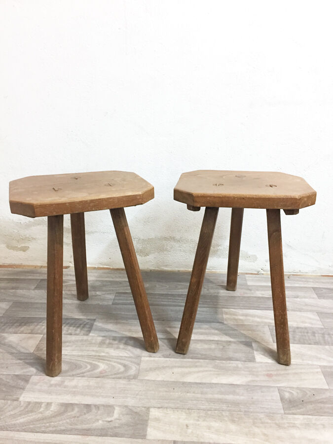 Pair stools vacher 1950
