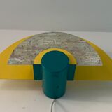 Colorful metal and glass wall light  Arlus 1980