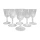 Set of 6 vintage diamond glasses